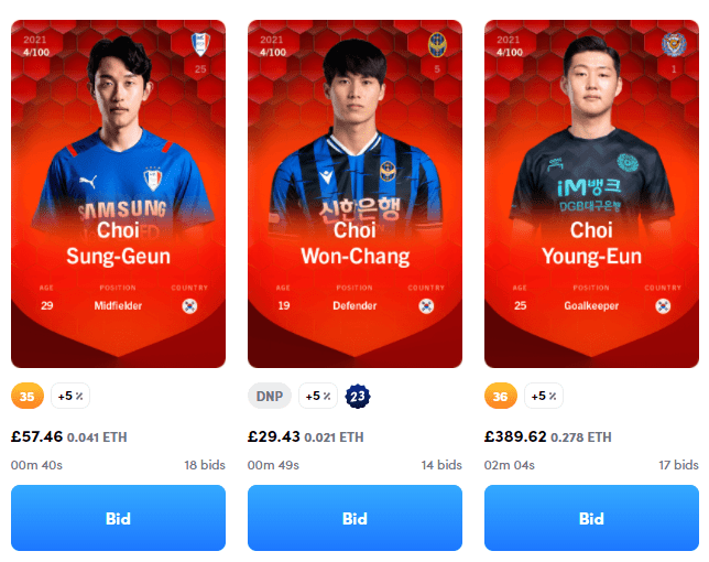 Sorare Budget Auctions