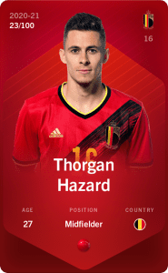 Thorgan Hazard Sorare Belgium
